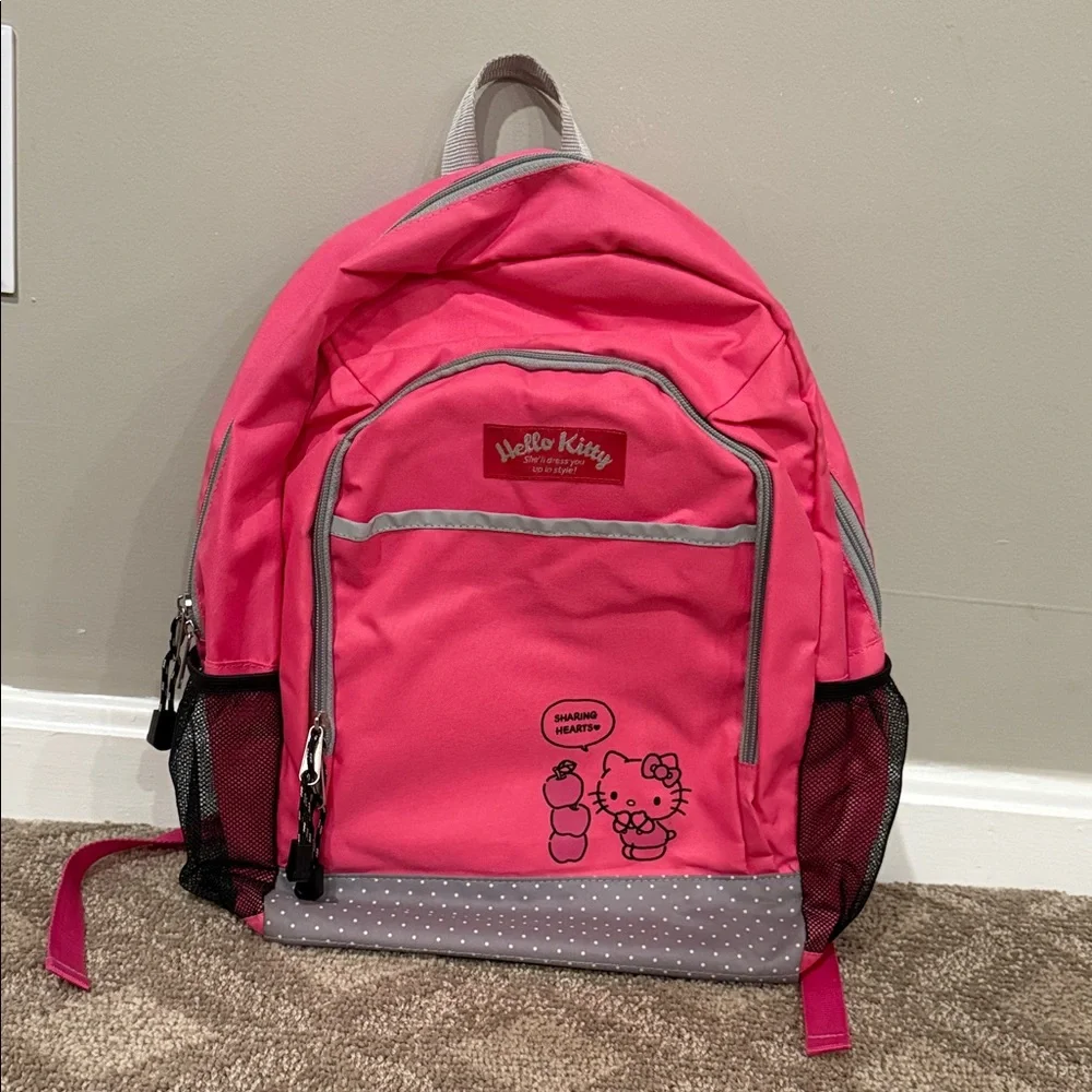 Hello Kitty‎ Sanrio Collectors Item Backpack Hot Pink with Grey Details